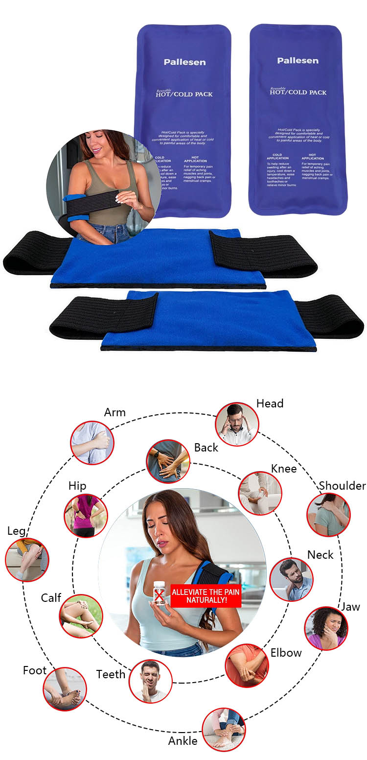Hot Cold Gel Ice Pack Wrap With Strap7